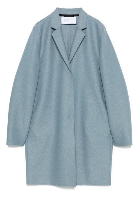 Light grey single-breasted virgin wool coat Harris wharf london - women